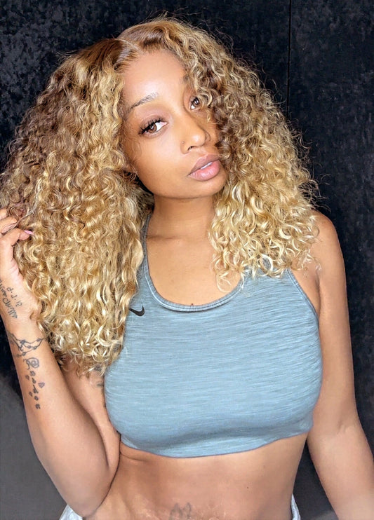 Blonde curl READY TO SHIP