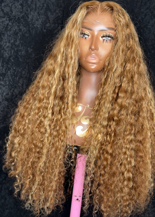 Curly blonde